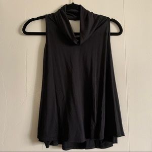 Black turtle neck tank